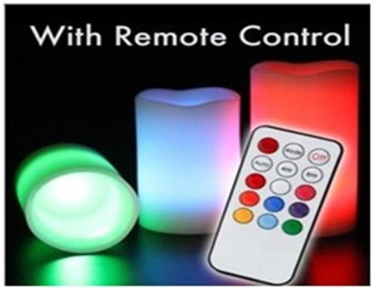 GK1202   Flameless Coloured Candles