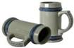GK1284  Blue Rim Beer Mug