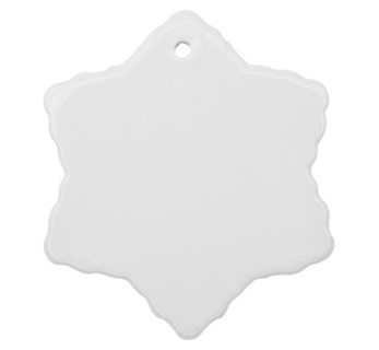 GK1345  Ceramic Hexagram Ornament