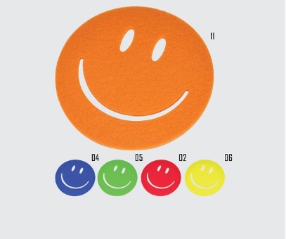 GK2282  Smile Felt Coaster