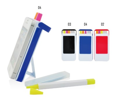 GK2302  3 Color Highlighter With Phone Stand&Clean Cloth