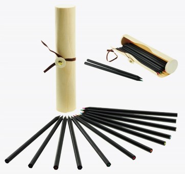 GK2304  12Pieces Color Pencil In Wooden Tube