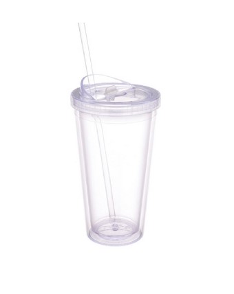 GK2433  Double Wall Plastic Mug