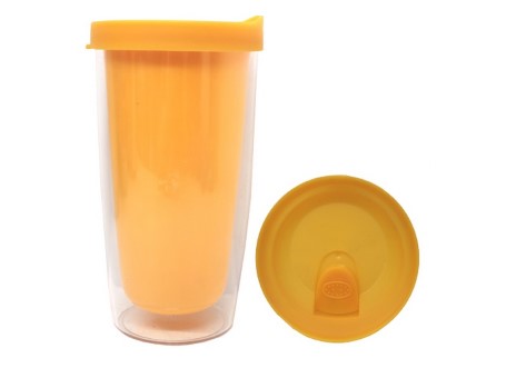 GK2434  Double Wall Plastic Mug