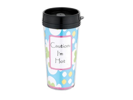 GK2436  Double Wall Plastic Mug