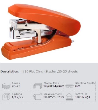 GK3120  Flat Clinch Stapler